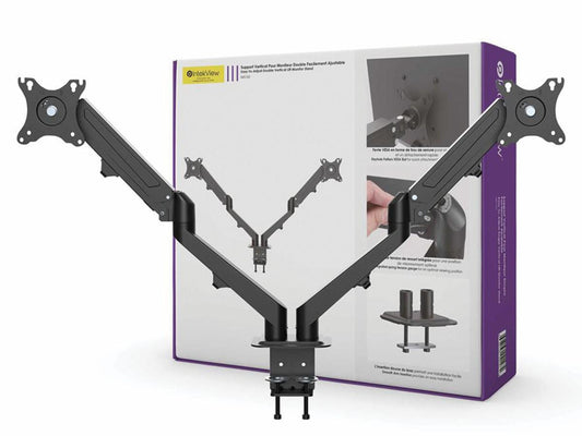 Nu-Tone Intekview Dual Monitor Mount With Gas Spring