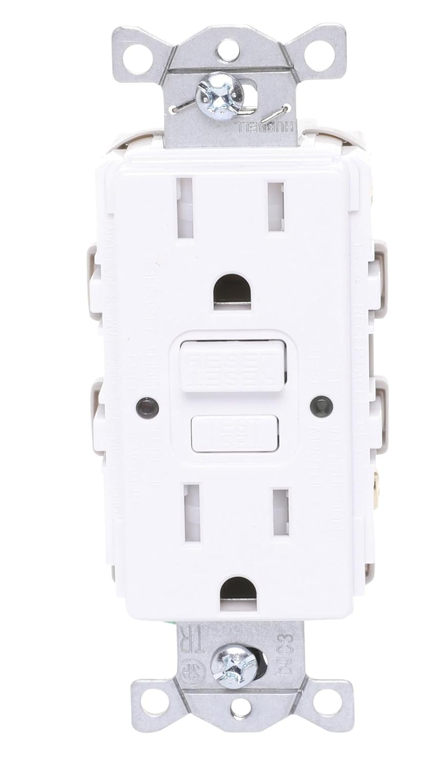 Prise autotestable Lutron Claro 15 A GFCI, blanche (CAR-15-GFST-WH)