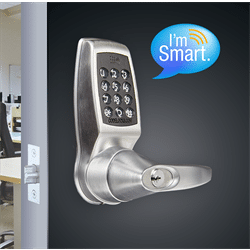 Codelocks Smart Lock with Netcode, Mifare Reader, Brushed Steel 2 3/8" (CL4510)