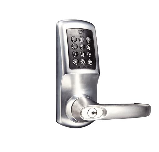 Codelocks Smart Lock, Netcode, Mifare Reader, Grade 2, Brushed Steel, 2 3/4" (CL5510-34)