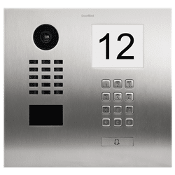 DoorBird IP Video Door Station 1 Call, Keypad, Stainless, Illuminated Panel V2A (D2101IKH)