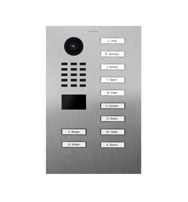 Doorbird Multi-tenant 11 Units, 11 Call Buttons, Stainless V4A Brushed (D2111V-V4A)
