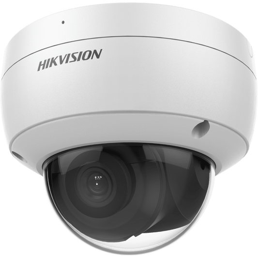 Hikvision IP Network AcuSense Dome Camera, 4MP, IR, IK10, Built-in Mic, 2.8mm (DS-2CD2143G2-IU-2.8MM)