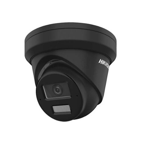 Hikvision IP Network AcuSense Smart Hybrid Turret Camera, 4MP, IR, 2.8mm, Black (DS-2CD2343G2-LI2U 2.8MM BLACK)
