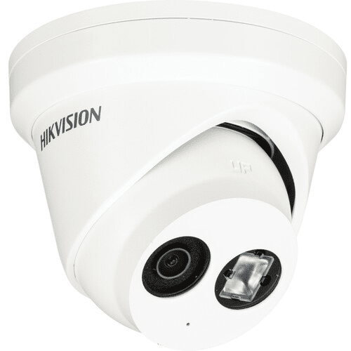 Hikvision IP Network AcuSense Turret Camera, 8MP 4K, IR, 2.8mm, White (DS-2CD2383G2-IU-2.8MM)