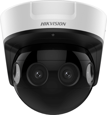 Cámara domo Darkfighter Hikvision de 8 MP para exteriores, 180 grados (2 x 4 MP), 4 mm (DS-2CD6924G0-IHS)