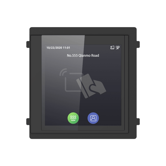 Module secondaire d'interphone vidéo modulaire Hikvision - Écran tactile 4" (DS-KD-TDM)