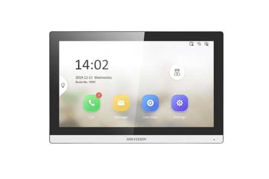 Interphone vidéo IP Hikvision avec écran tactile TFT 7", cadre fin (DS-KH6350-WTE1)