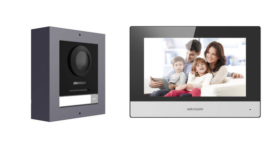Kit d'interphone vidéo IP Hikvision avec PoE (DS-KIS602)