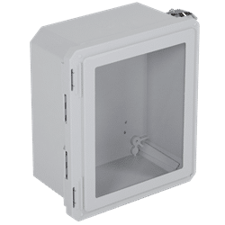 STI EnviroArmour Fiberglass Enclosure, Opaque with Window,  12x10x6 (EF121006-W)