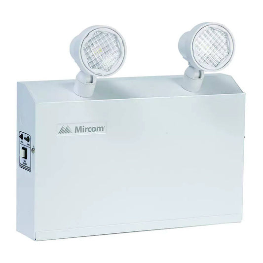 Mircom Emergency Light Unit, Battery Backup, 2 Lights, 95W Remote Capable (EL-7062S)