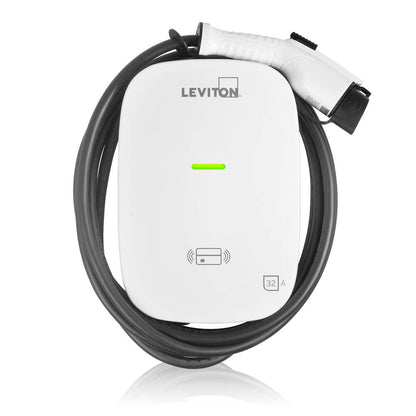 Cargador para vehículos eléctricos EV Leviton evr-green de 32 A, nivel 2, con RFID (EV320)