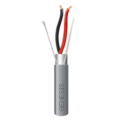 Genesis 18/2 Stranded Shielded Wire 1000FT/304.8m Reel, FT4 CMR In Wall, Gray (GEN-22141009)