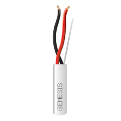 Genesis 16/2 Stranded Audio Speaker Wire 1000FT/304.8m Box, FT4 CMR, Black (GEN-52501108)