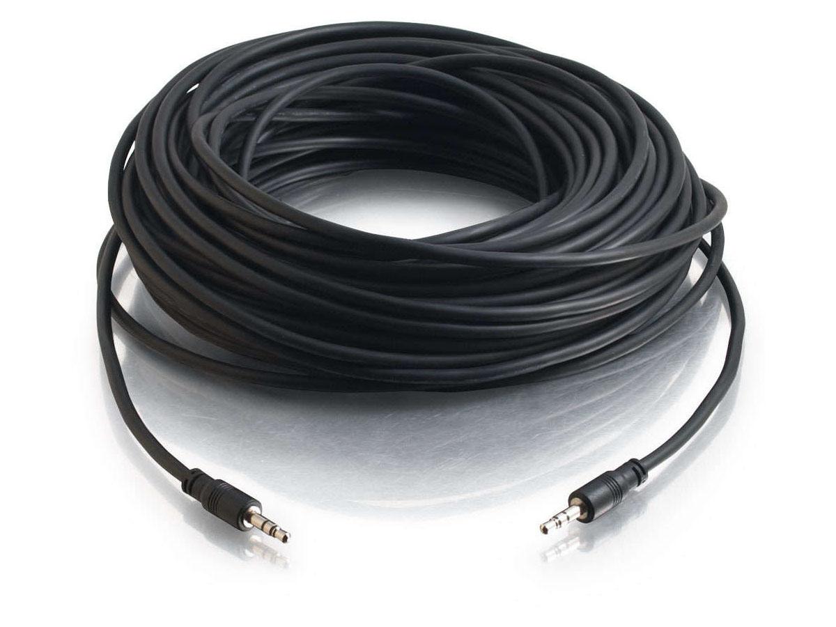 Câble audio stéréo C2G 25 pi 3,5 mm avec connecteurs discrets - Au
