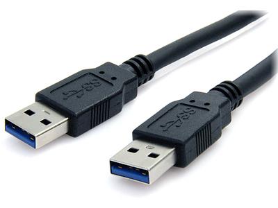 Startech.Com 6 Ft / 2M Black Superspeed Usb 3.0 Cable A To A - Usb