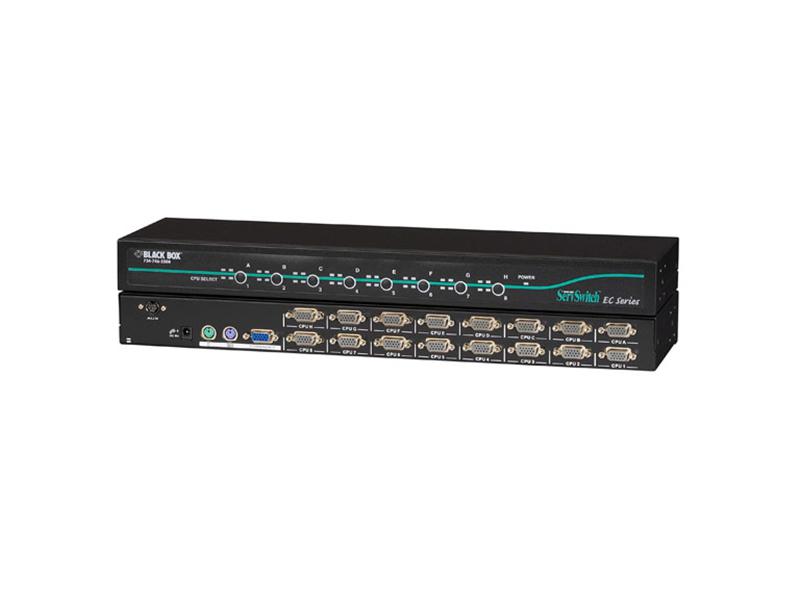 Black Box Corp Kvm Switch 16 Port Ps/2 Or Usb Servers &