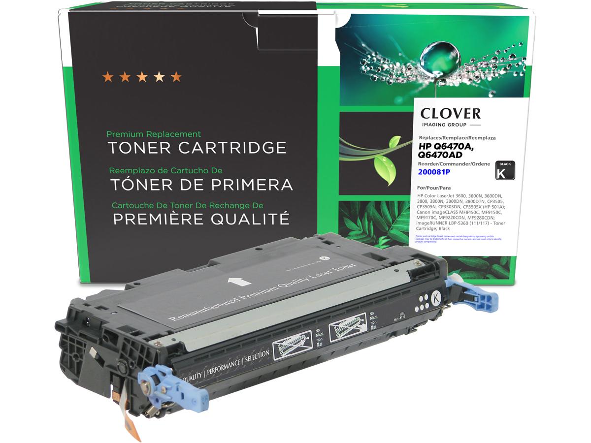 Cartouche de toner noir reconditionnée Clover Imaging Alternative pour