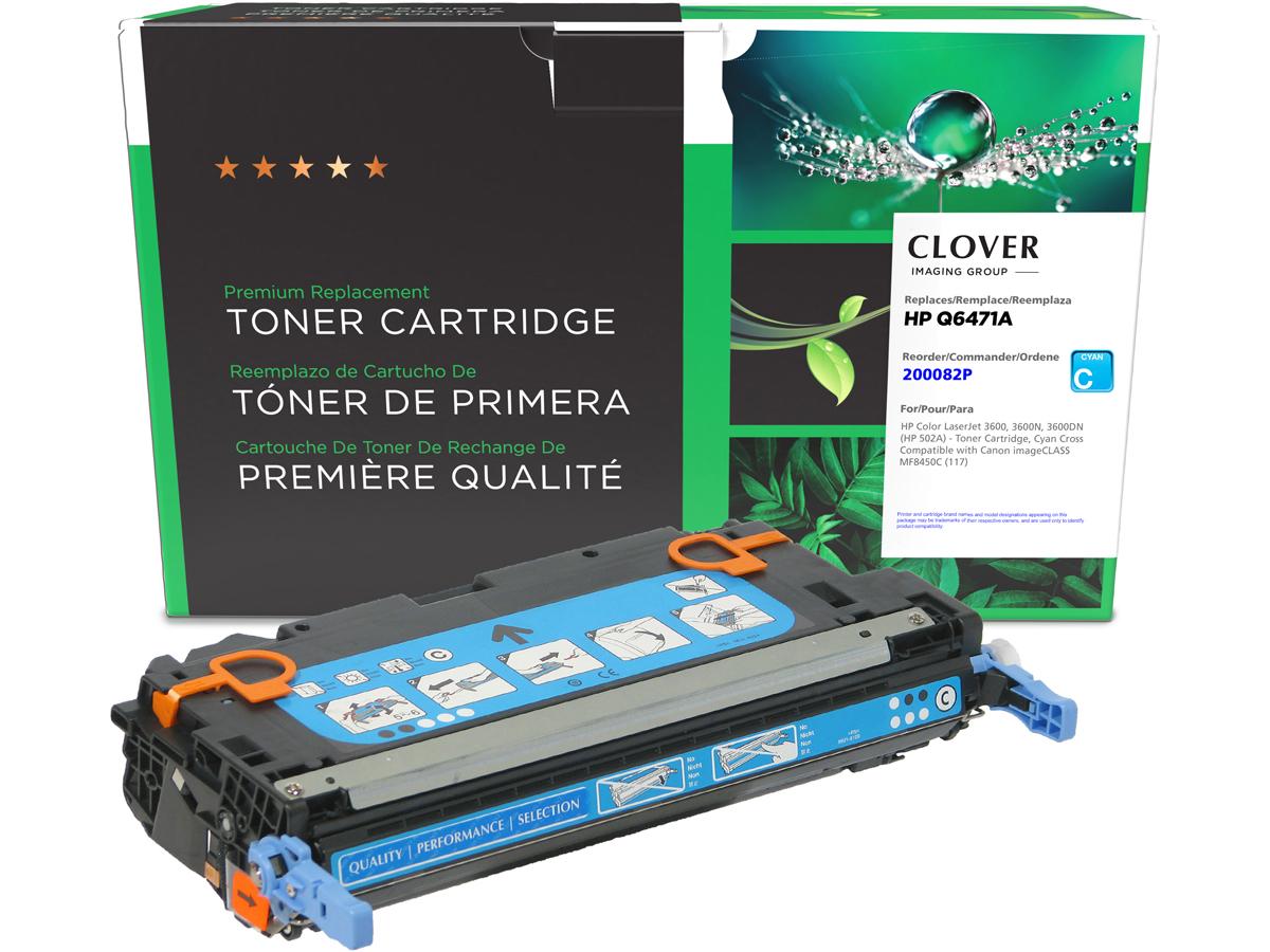 Cartouche de toner cyan reconditionnée Clover Imaging alternative pour