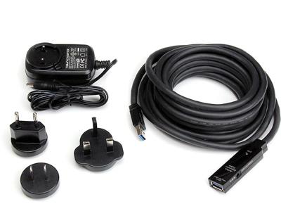 Startech.Com 16.4Ft Active Usb 3.0 Extension Cable With Ac Power A