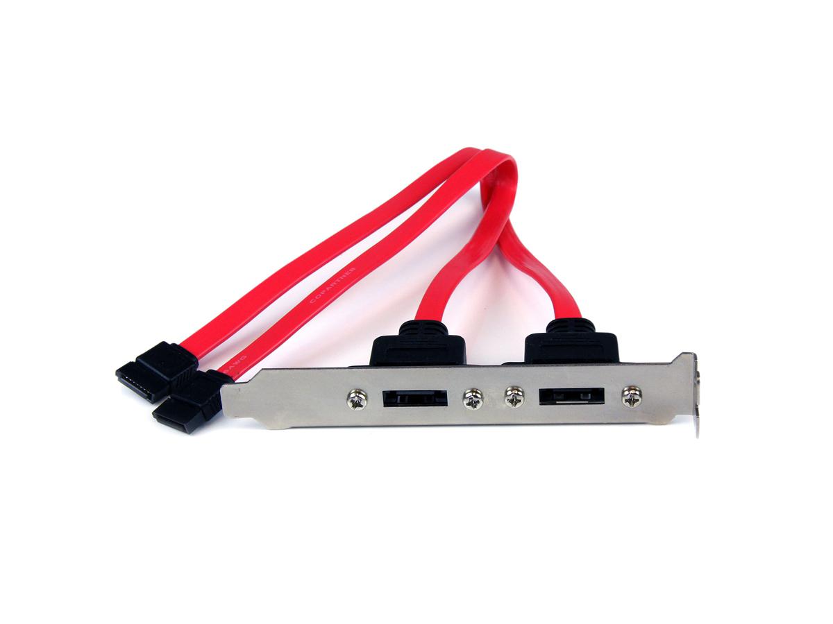 Startech.Com 2 Port Sata To Esata Slot Plate Bracket - Esata Slot