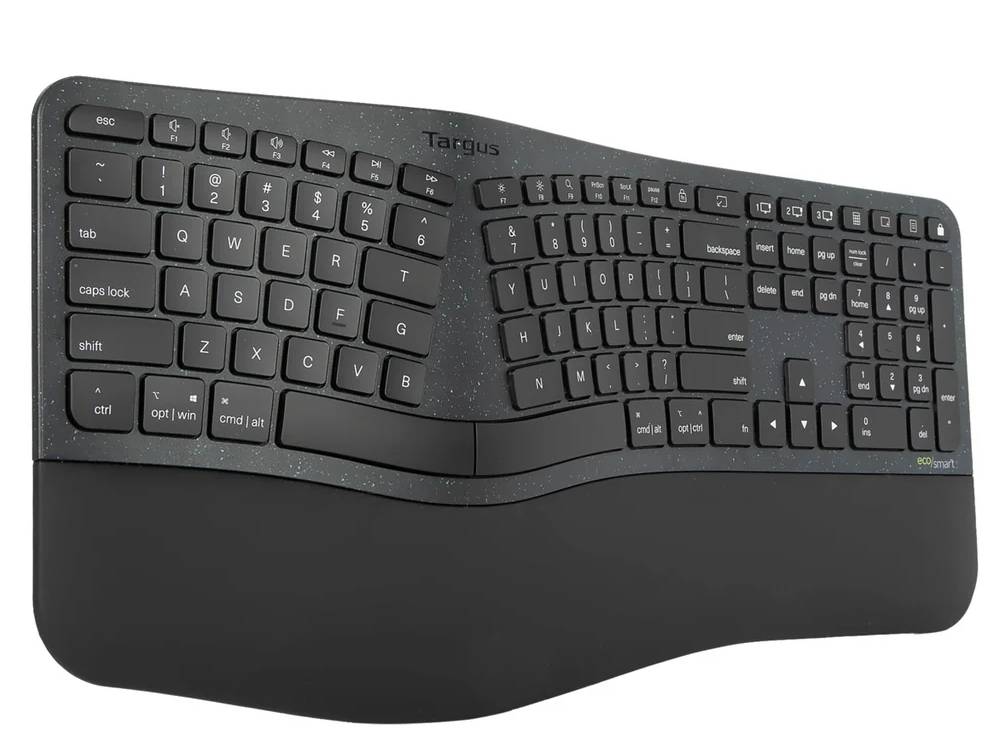 Targus Wireless-Ergonomic Ecosmart Antimicrobial Keyboard