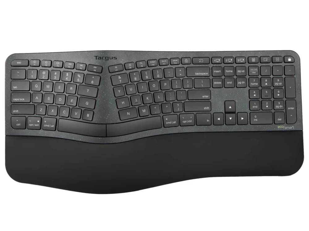 Targus Wireless-Ergonomic Ecosmart Antimicrobial Keyboard