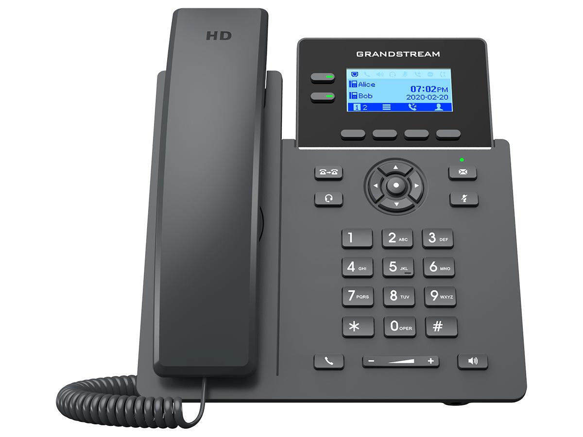 Grandstream Phone 4 Lines, 2 Sip Accounts, 2.4 In Scrn, Color, Gige
