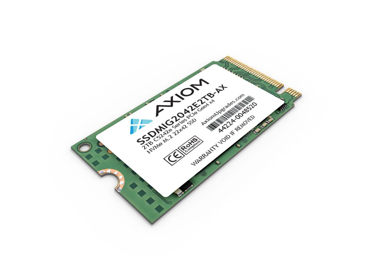 Disque SSD Axiom 2 To série C5242E PCIe Gen4 X4 NVMe M.2 22x42 - NAND 3D