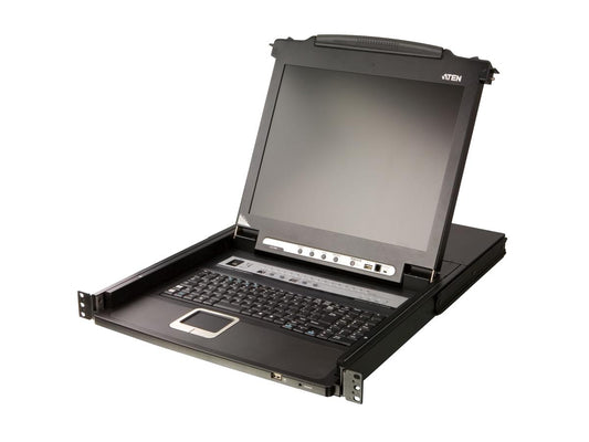 Aten 16-Port 17.3Inch Lcd Integrated Usb/Ps2 Combo Kvm With An Ext