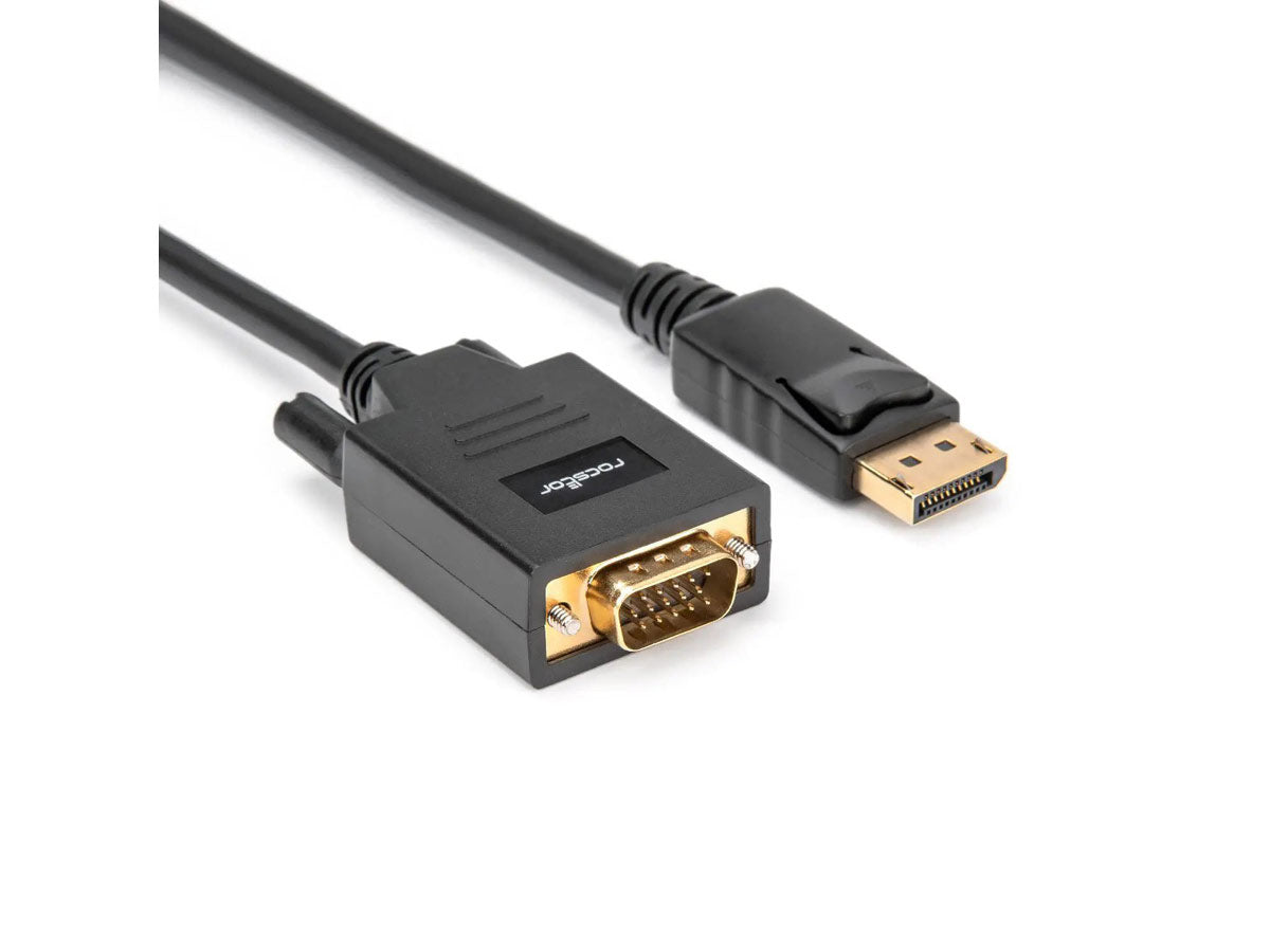 Câble DisplayPort vers VGA Rocstor Premium 1,8 m M/M - DisplayPort vers VGA