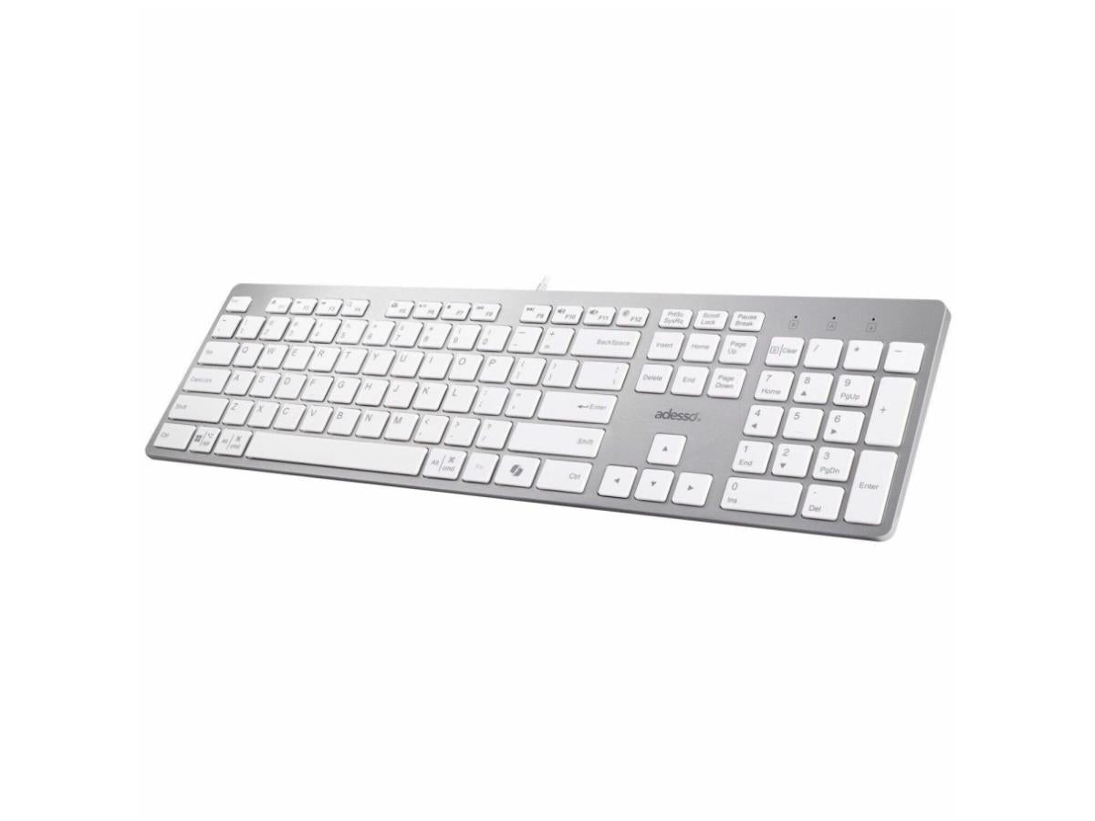 Adesso Multi-Os Scissor Switch Desktop Keyboard (White)