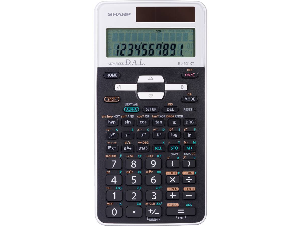 Sharp El531Xtbwh Large 12 Digit Scientific Calculator W/273 Functions