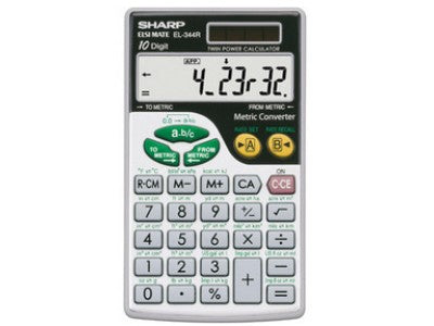 Sharp El344Rb 44 Different Metric Conversions And Coloured Convers