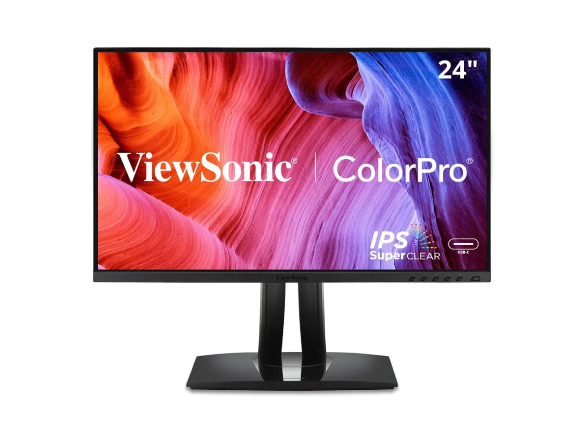 Viewsonic 24In Colorpro 1080P Ips Monitor With Usb-C, Displayport,