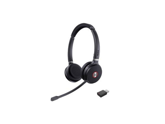 Auriculares inalámbricos binaurales (dúo) DECT y USB (2 puertos), diadema,