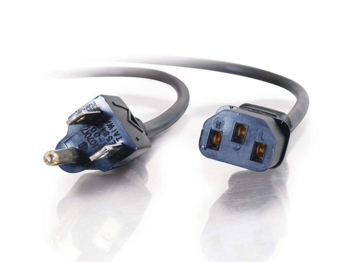Cordon d'alimentation C2G 6 pi - 18 AWG - Nema 5-15P vers IEC320C13 - Ordinateur P