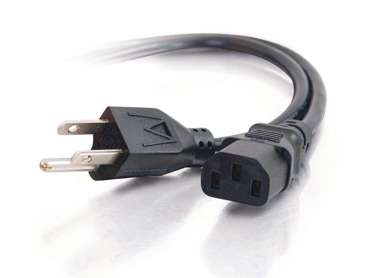 Cordon d'alimentation C2G 6 pi - 18 AWG - Nema 5-15P vers IEC320C13 - Ordinateur P