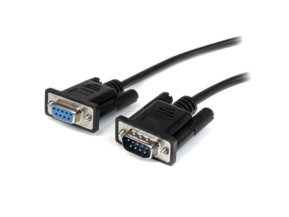 Startech.Com 3M Black Straight Through Db9 Rs232 Serial Cable - Db