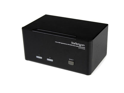 Startech.Com 2 Port Triple Monitor Dvi Usb Kvm Switch With Audio &