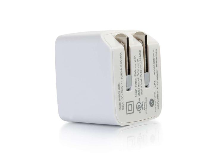 C2G Usb Ac Adapter 2.1A Dual Port