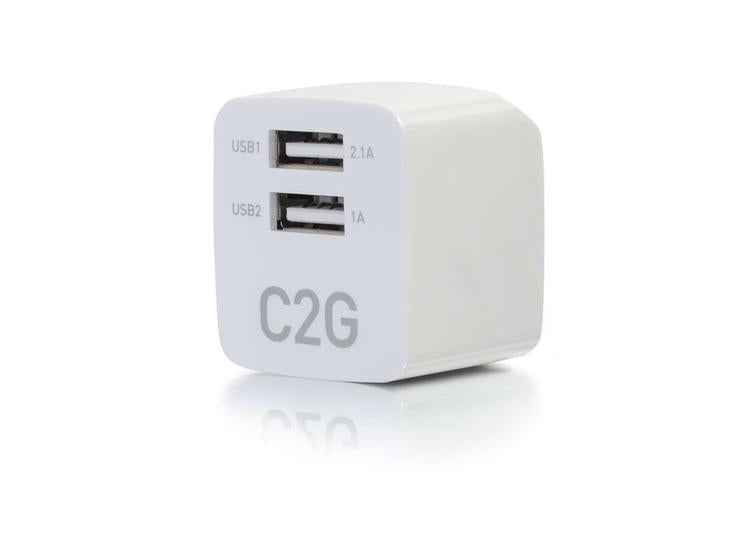 C2G Usb Ac Adapter 2.1A Dual Port