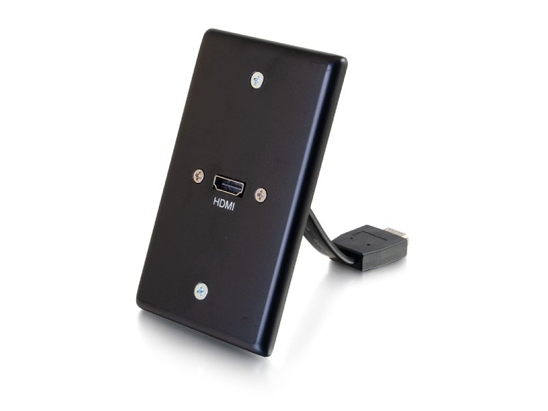 C2G Single Gang Wall Plate With Hdmi Pigtail