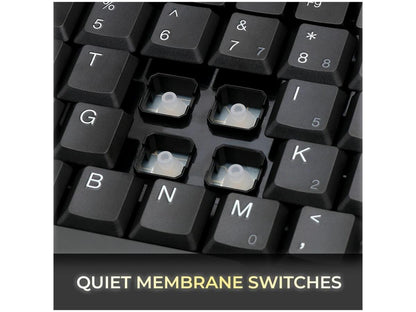 Black Usb-Ps/2Combo Mini Kybd Ledcap Num