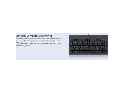 Black Usb-Ps/2Combo Mini Kybd Ledcap Num
