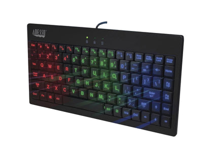 Illuminated Mini Kybd/Grn/Blu Usb
