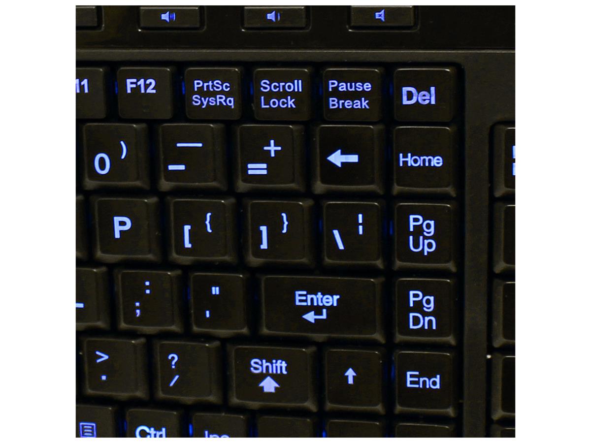 Illuminated Cmpct Kybd, Adj Brightness