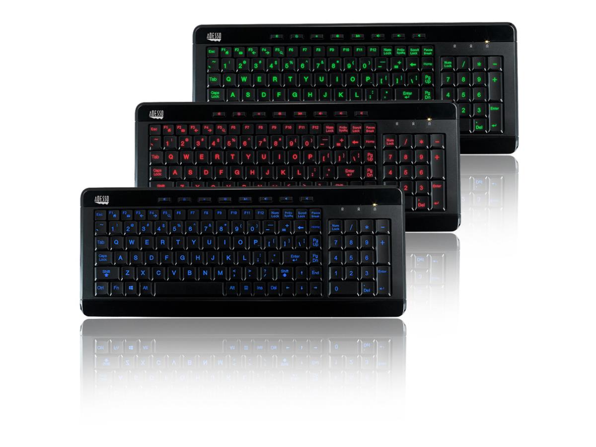 Illuminated Cmpct Kybd, Adj Brightness