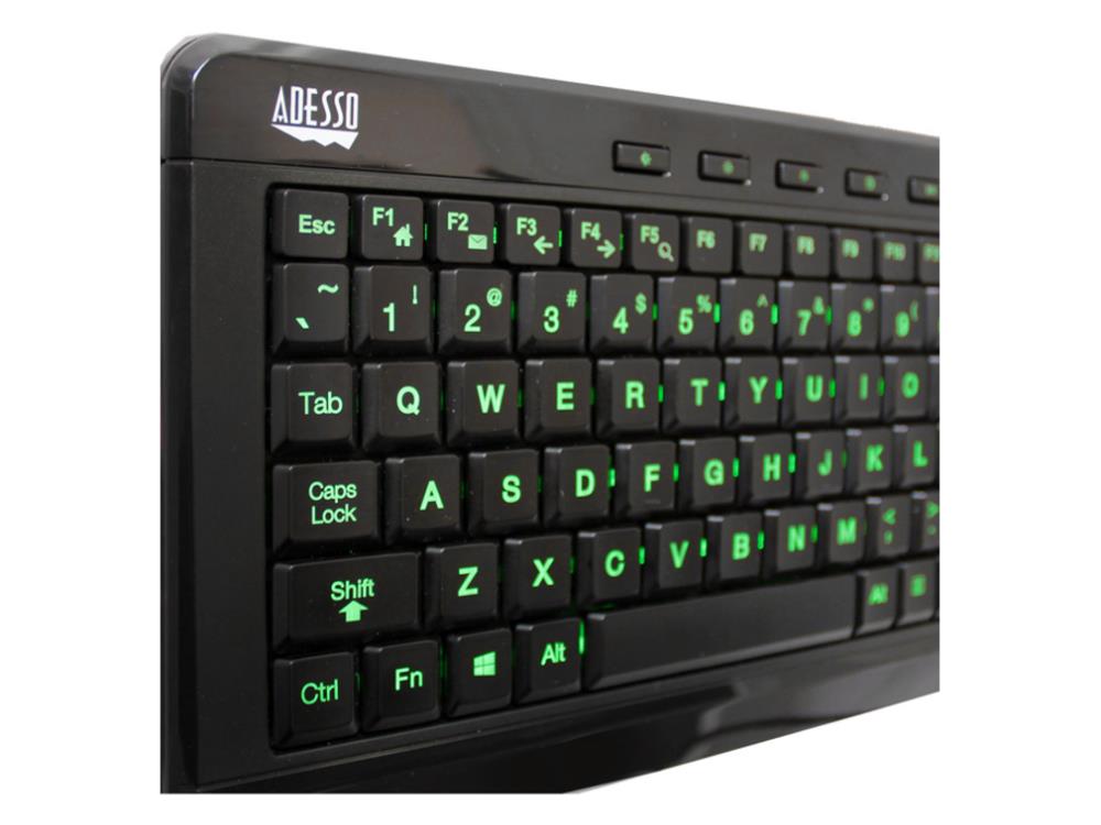 Illuminated Cmpct Kybd, Adj Brightness