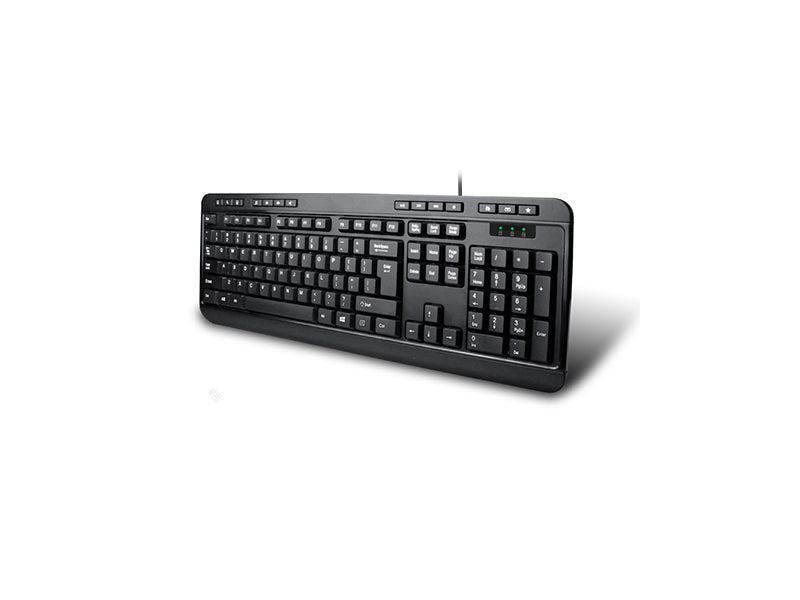 Teclado Dt Mltmd Kybd con teclas de acceso rápido, negro Ps 2